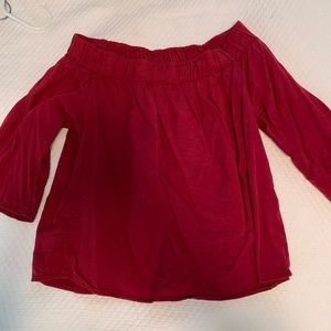 Off the shoulder blouse